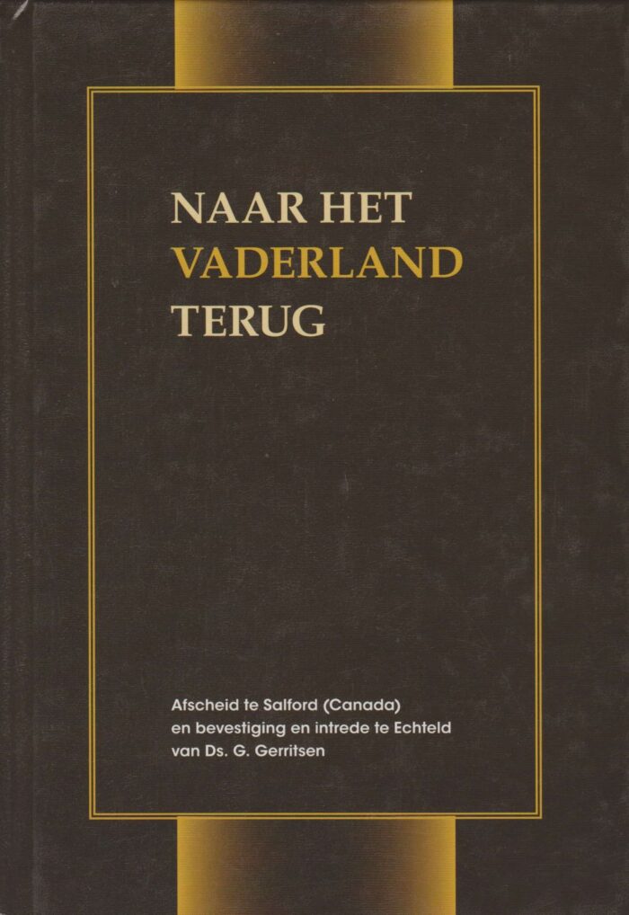 Gerritsen, ds. G.: Naar het vaderland terug (nieuw)