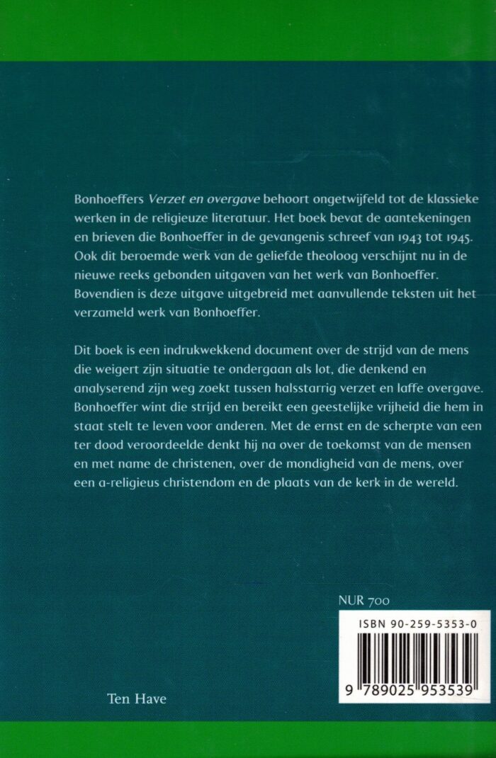 Bonhoeffer, Dietrich: Verzet en overgave. Brieven en aantekeningen uit de gevangenis - Afbeelding 2