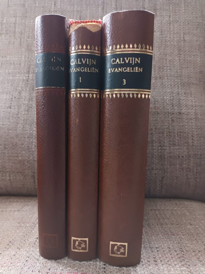 Calvijn, Johannes: Verklaring van de Bijbel door Johannes Calvijn. De evangeliën in 3 delen. - Afbeelding 2