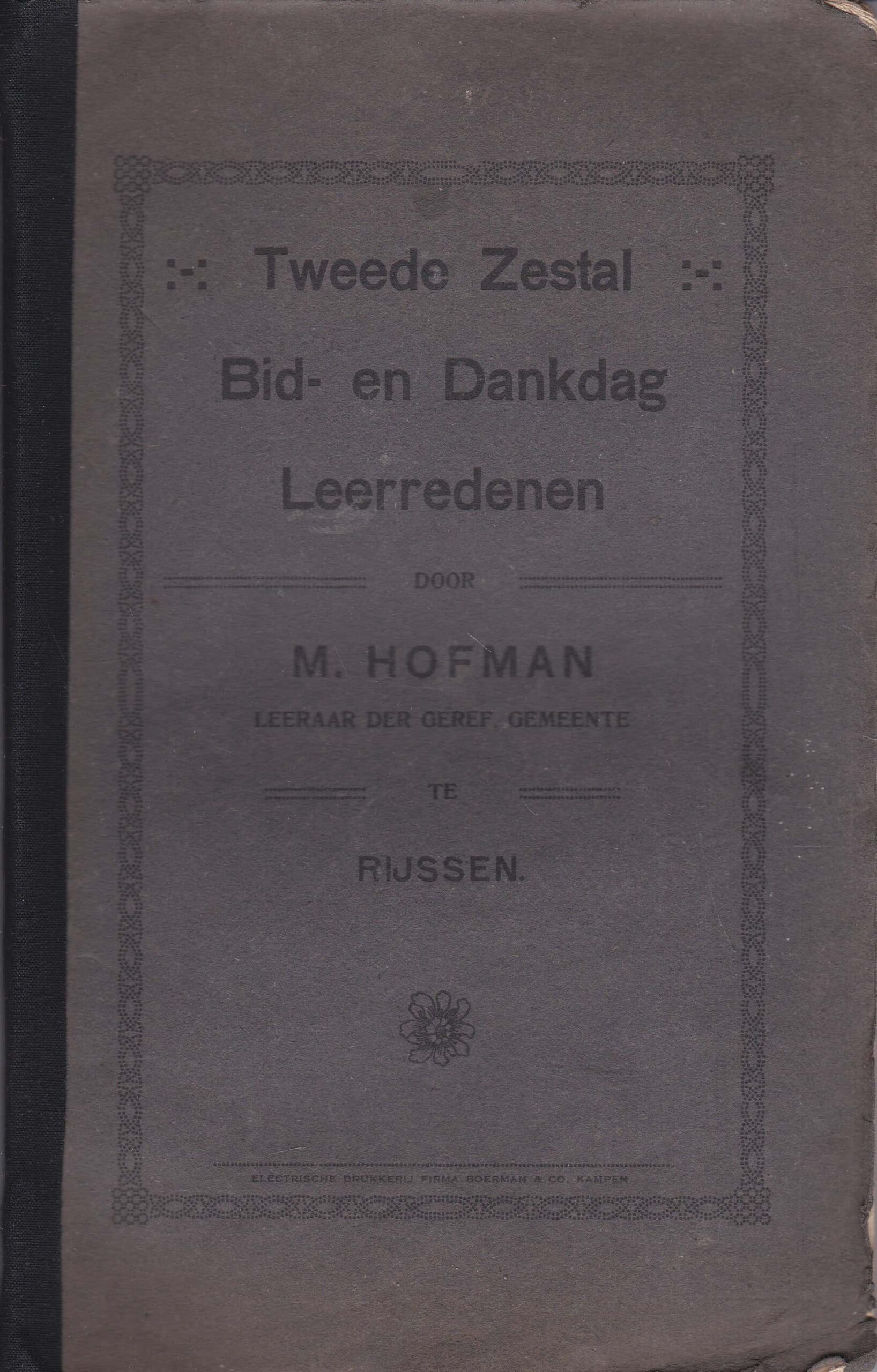 Bid En Dankdag 2025 Tweede zestal bid- en dankdag leerredenen door ds. M. Hofman – Van der