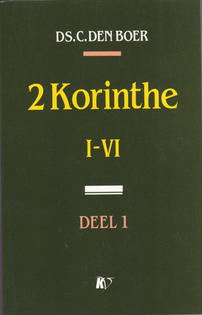 Boer, ds. C. den: 2 Korinthe 1 - 6 (deel 1)