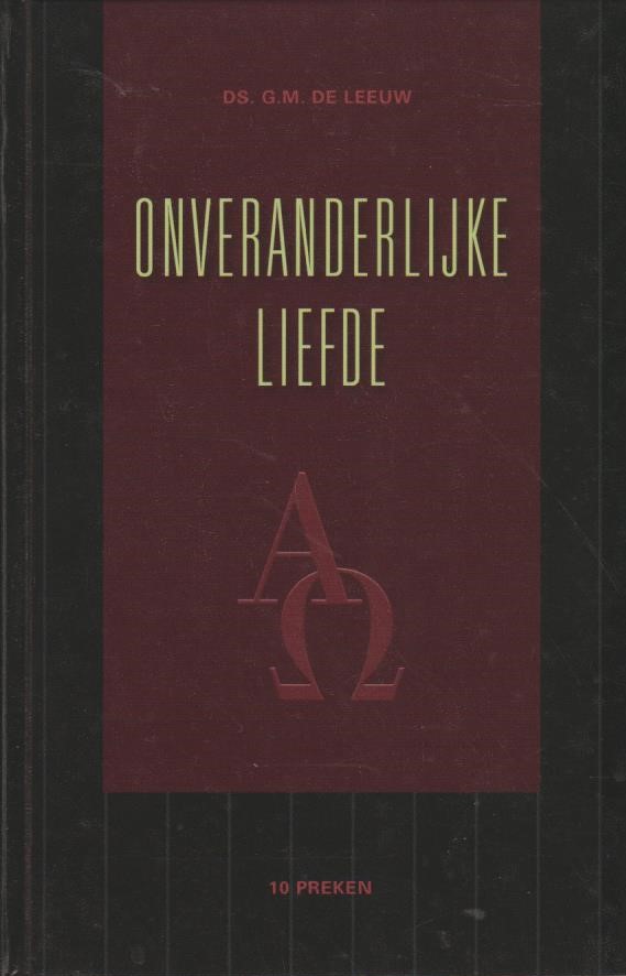Ds G M De Leeuw Preken