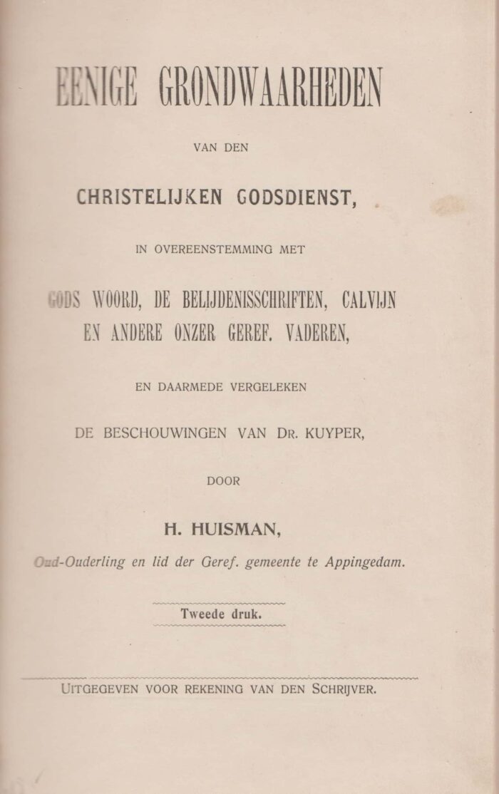 Huisman, H.: Enige grondwaarheden van de christelijke godsdienst