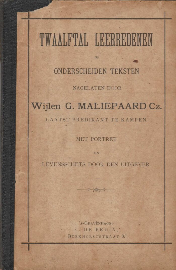 Maliepaard, ds. G.: Twaalftal predikaties