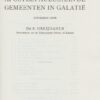 Greijdanus, dr. S.: De brief van de apostel Paulus aan de gemeente van Galatie. Serie commentaar op het Nieuwe Testament.