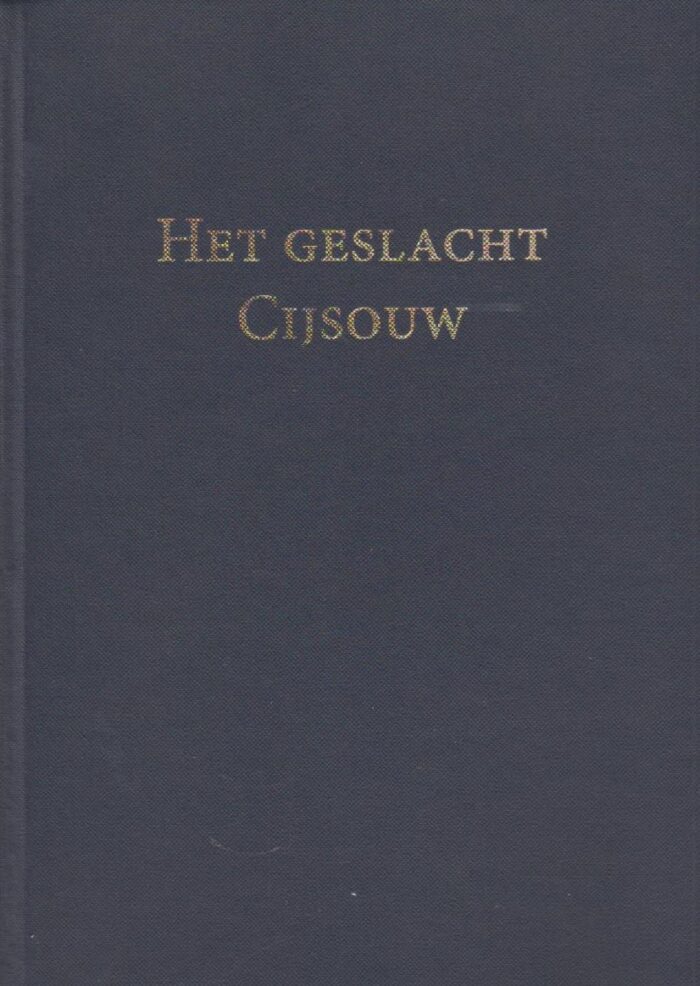 Cijsouw, A.: Het geslacht Cijsouw