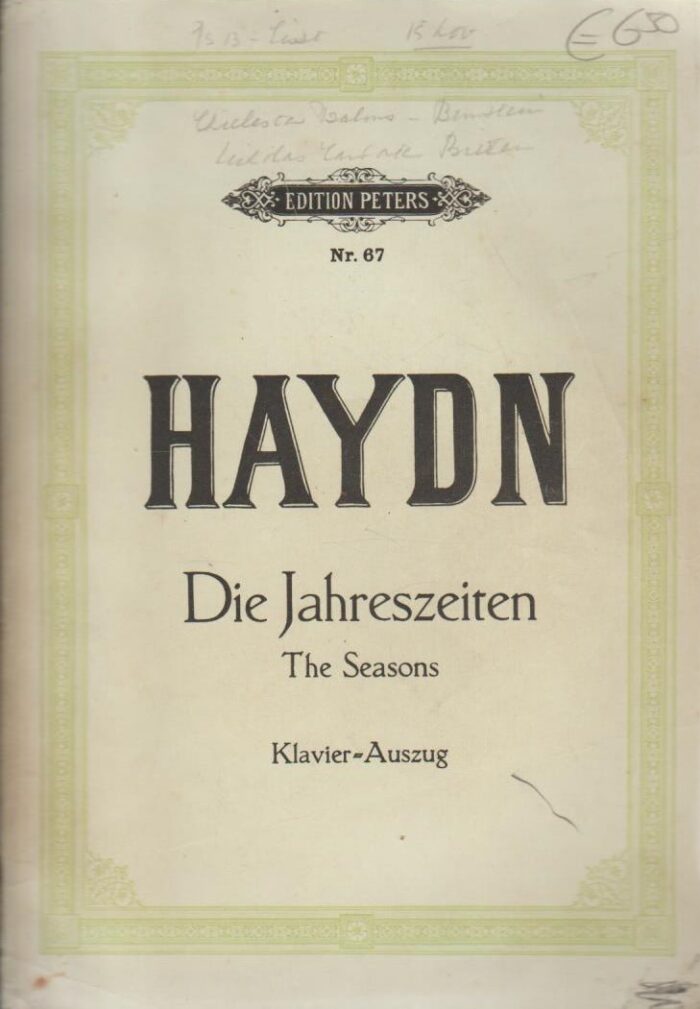 Haydn: Die Jahreszeiten. The Seasons