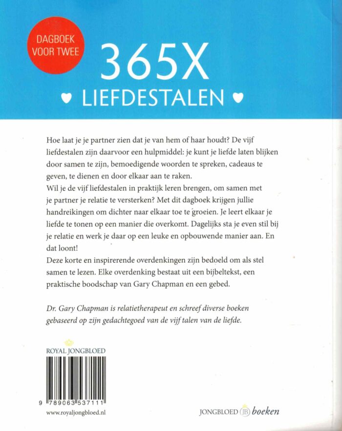 Chapman, Gary: 365X liefdestalen. Dagboek voor twee - Afbeelding 2