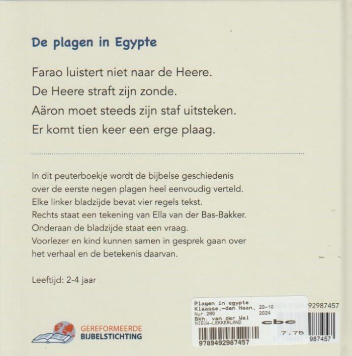 Klaasse-den Haan, Ditteke: De plagen van Egypte (nieuw) - Afbeelding 2