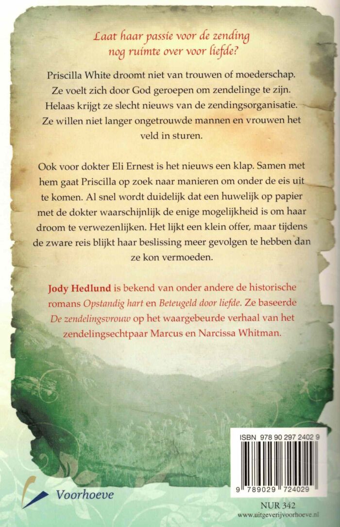 Hedlund, Jody: De zendelingsvrouw (roman) - Afbeelding 2