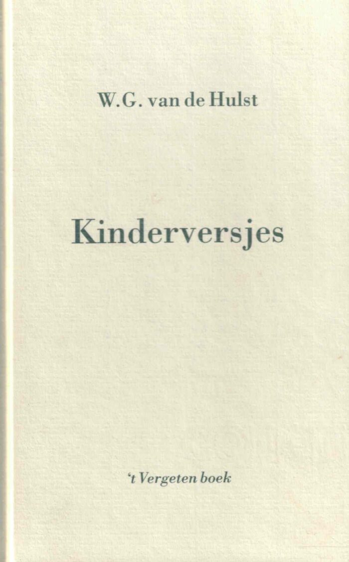 Hulst, W.G. van de: Kinderversjes.