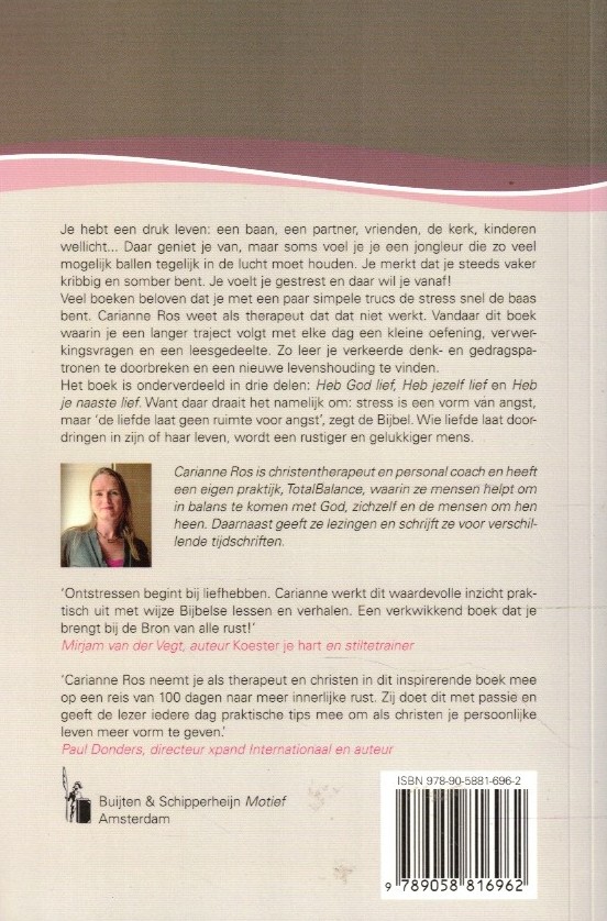 Ros, Carianne: Rust. In drie maanden minder stress in je leven - Afbeelding 2